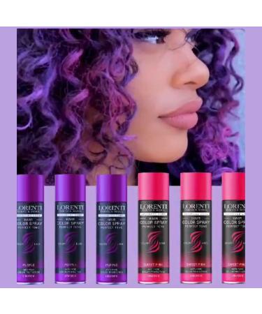 Lorenti Hair Color Spray | Temp Perfect Tone | Anti-Fade Colour Protection | Purple 150 ml - Buy Online on GoSupps.com