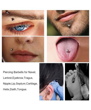 25PCS Mixed Body Piercing Needles Set - Sterile Stainless Steel Piercing Needles for Ear Nose Navel Belly Nipple Tongue Lip Smiley Piercings - 12G 14G 16G 18G 20G - Buy Online on GoSupps.com