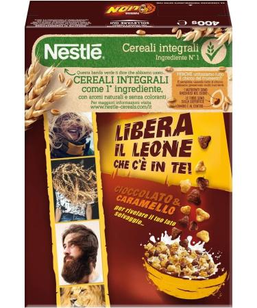  Italian Gourmet E.R. Nestl Lion Cereali Integrali Cioccolato e Caramello Lot of 6 whole cereals with chocolate and caramel 400 g + Italian Gourmet pulp 400 g - Buy Online on GoSupps.com