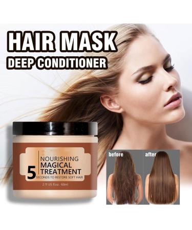GMVVAC Deep Repair Hair Smoothing Mask Collagen Hair Mask 5 Seconds Nourishing Magic Treatment Restore Soft Hair in 5 Seconds - Buy Online on GoSupps.com