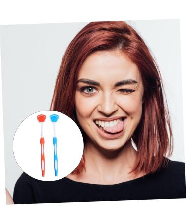 Minkissy 2-Pack Tongue Cleaning Brushes - Metal Tongue Scraper Tool for Adults | Effective Oral Hygiene | 19.5x3x0.6cm - Buy Online on GoSupps.com