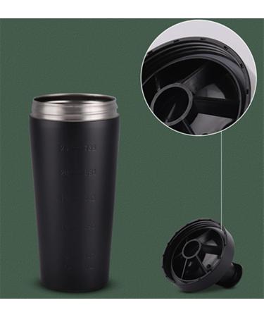 Soynogya Protein Shaker 750ml - Stainless Steel Sports & Fitness Blender for Egg White & Protein - Black - Buy Online on GoSupps.com