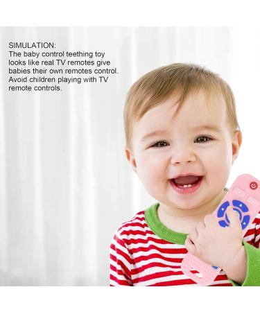 TV Control Silicone Teething Toy for Infants and Toddlers - Pink - Buy Online on GoSupps.com