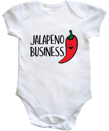 Hippowarehouse Jalapeno Business baby vest bodysuit (short sleeve) boys girls