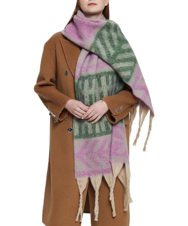 Buy Pink Triangular Kashmir Scarf for Women | Winter Cotton Triangle Scarf & Cape Neck Warmer - International Shipping Available - Buy Online on GoSupps.com