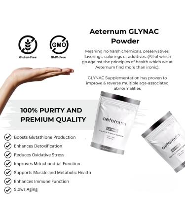 aeternum GLYNAC (Glycine & N-Acetyl Cysteine) Powder - 360g - Buy Online on GoSupps.com