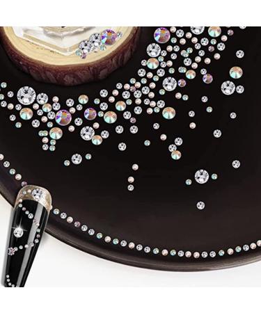 Flat Nail Stickers With Diamonds 2 Boxes Nail Rhinestones Flat Back Assorted Bright Colors Sparkling Widely Used Nail Art Stones for Manicure DIY Makeup - Buy Online on GoSupps.com