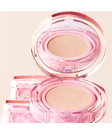 Amuse SEOUL DEW POWER VEGAN CUSHION 03 Honey | Vegan Foundation for Sensitive Skin | Dewy Glow & Double Coverage | Lightweight & Hydrating Clean Beauty - Buy Online on GoSupps.com