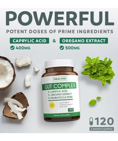 Intestinal Guard & Gut Complex (2-Month Supply) Gut Guard Combo - Intestinal Guard (120 Capsules) Potent Natural Formula & Gut Complex (120 Capsules) Natural Candida Support - All-in-one Support - Buy Online on GoSupps.com