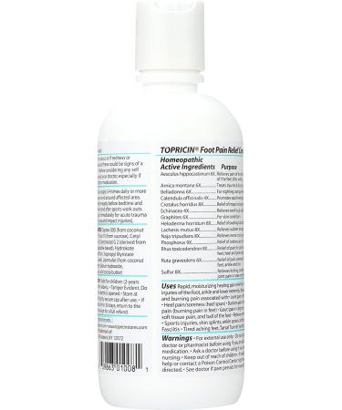 Topricin Foot Pain Relief Cream - 8 oz Pack of 3 | Fast International Shipping & Pain Relief Solution - Buy Online on GoSupps.com