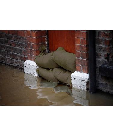 Empty Military Green Sandbags with Ties | 14x26 Woven Polypropylene | Hurricane & Flood Protection | Available in Various Bundles - Buy Online on GoSupps.com