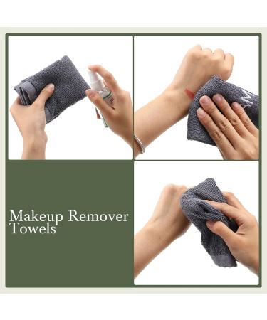 50 Pcs 100% Cotton Makeup Towels Bulk - Soft & Absorbent Face Towels for Women - Reusable Makeup Remover Cloth - Gray - 10 x 10 - Buy Online on GoSupps.com