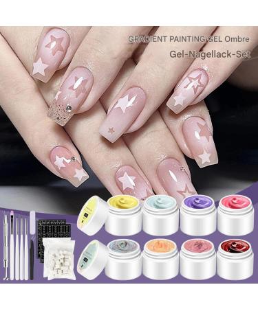  Generisch Nail Gel Palette - Gradient Gel - Multicolor Paint Kit for Women and Girls - Manicure for Creative Designs - Buy Online on GoSupps.com