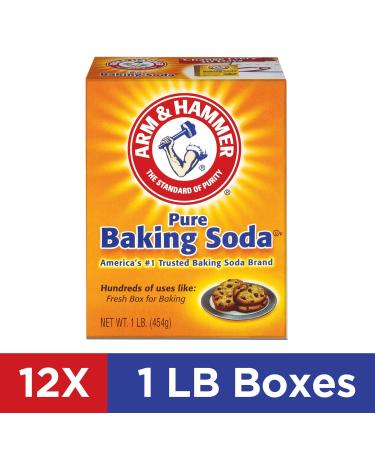 Arm & Hammer Baking Soda 12-Pack 1lb Boxes - 12 Pounds Total - Buy Online on GoSupps.com