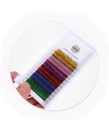 Angoily 18 Pairs Glitter False Eyelashes Halloween Costumes Flash Costume Lash Extension Supplies Eyelashes with Color Makeup Eyelashes Colored Lashes Color Lashes Colored Fur Fiber Dense - Buy Online on GoSupps.com