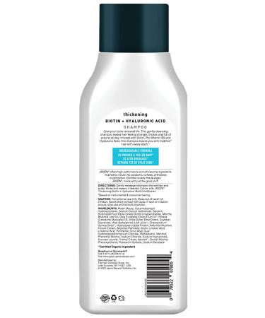 Jason Natural Restorative Biotin Shampoo 16 fl oz | Strengthen & Nourish Hair - Buy Online on GoSupps.com