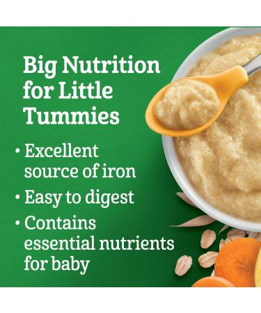 GERBER Organic Wheat & Wholegrain Oat Mango Carrot Baby Cereal - Buy Online on GoSupps.com