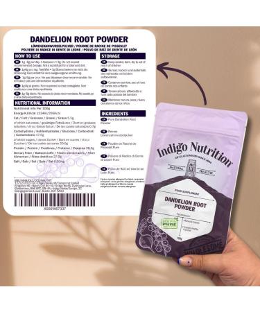 Indigo Herbs Dandelion Root Powder 100g - Buy Online on GoSupps.com