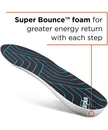 Air Plus Energy Cushion Insoles - Men's Size 7-13 | Super Bounce Technology - Buy Online on GoSupps.com