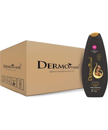 Italchimica Srl Dermomed Argan shower bath has a skinfriendly and gentle effect with hyaluronic acid 100 Made in Italy pH value 55 dermatologically tested 12 packs of 650 ml Argan 650 ml Confezione da 12 - Buy Online on GoSupps.com