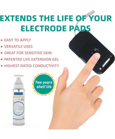 Conductive Gel for TENS Unit Pads - Adhesive Gel for Electrode Lifespan | Muscle Stimulator 150 ML - Buy Online on GoSupps.com