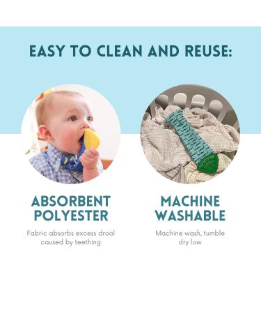 Tasty Tie Teething Tie: 3-in-1 Clip-on Baby Tie - Crinkle Toy & Silicone Teether | Gator Style | Unique Baby Boy Gift - Buy Online on GoSupps.com