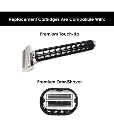 Premium Omnishaver Cartridge Refill Kit - Self-Cleans & Strops - Durable & Comfortable - 4 Cartridges - Buy Online on GoSupps.com