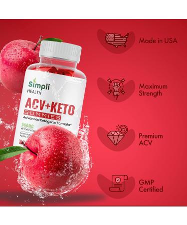 Gold Nutra (2 Pack) Simpli Health ACV Keto Gummies Maximum Strength - Buy Online on GoSupps.com