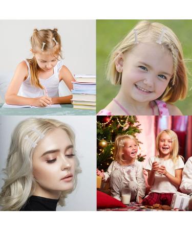 White Bones Hair Clip Set - 8 Pcs Mini Girls Kids Hair Claw Clips for Thick Hair - Buy Online on GoSupps.com