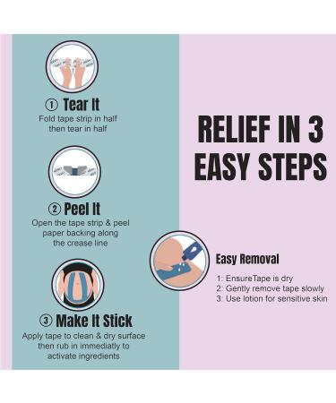 Heali Bump Kinesiology Tape - 15 Pre-Cut Wide Strips for Pregnancy Support Pain Relief & Stretch Mark Reduction - Synthetic Silk with Magnesium & Vitamin E - Buy Online on GoSupps.com