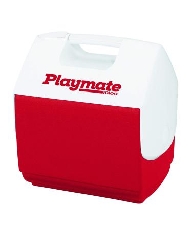 Igloo Playmate Pal 7 Quart Personal Sized Cooler White, 11.75 x 8.25 x 12-Inch, 7 Qt Red 7 Qt Red/White Playmate Pal