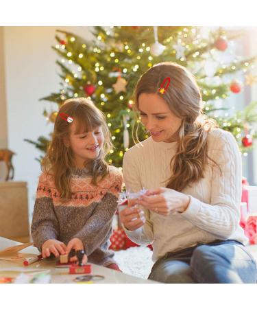 25 Pieces Christmas Hair Accessories Set for Girls | Clips Ties & Mini Hair Clips for Kids - Buy Online on GoSupps.com