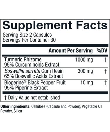 Live Conscious CurcuWell - Curcumin and Boswellia Blend | Maximum Strength Joint, Body and Cognitive Support - 60 Day Supply (2-Pack) - Buy Online on GoSupps.com