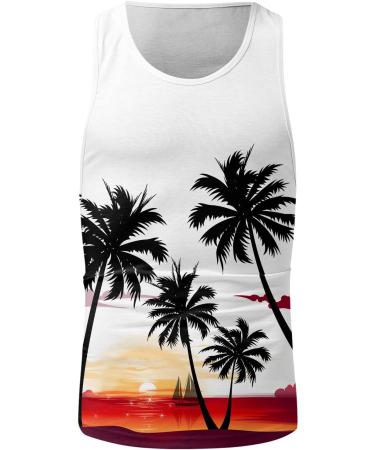 Zofedap Gym Top Men - Hawaii-Inspired Sleeveless Fitness Shirt | Muscle & Training Wear - Buy Online on GoSupps.com