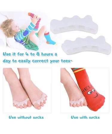 ERSANLI Children's Gel Toe Separator & Bunion Corrector - White, 2 Pcs - Buy Online on GoSupps.com