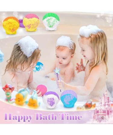Tacobear Mermaid Bath Bombs for Kids - 9 Pack with Jewelry Set | Organic Shell Bath Bombs with Surprise Inside | Handmade Natural Ingredients | Ideal Mermaid Gifts for Girls - Buy Online on GoSupps.com