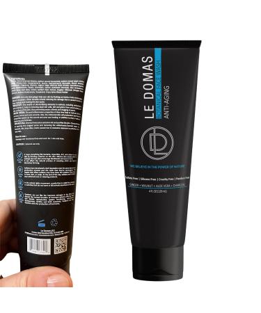 Botanical Face Wash with Ginger Walnut Aloe Vera & Charcoal Hydrating Facial Cleanser for Men & Women Sulfate Free Gentle Skin Care Products & Face Wash for All Skin Types 4 fl oz 1PACK Face Wash