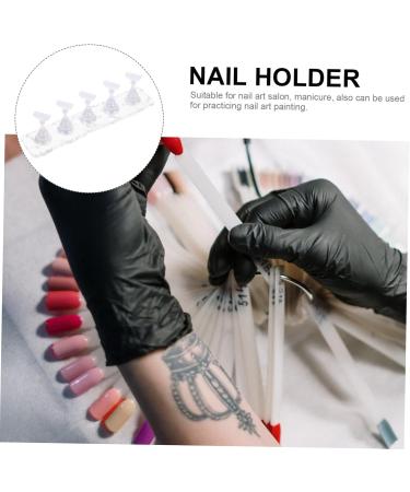 VINTORKY 2 Sets Manicure Practice Base Portapotty Morphie Portable Easy to Clean Show Rack Nail Fairy Exercise Rack Easel Display Stand Bracket Acrylic - Buy Online on GoSupps.com