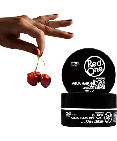 Redone Cire Aquatique Coiffante Noir 150 ml | Maintien Suppl mentaire | Pour Hommes et Femmes | Aspect Brillant Longue Dur e | Parfum Cerise | Contr le Maximum | Lot de 2 Cerise 150 ml (Lot de 2) - Buy Online on GoSupps.com