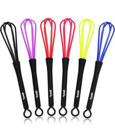 Mini Whisks for Hair Dye Color Mixing (7 x 1.2 In, 6-Pack)
