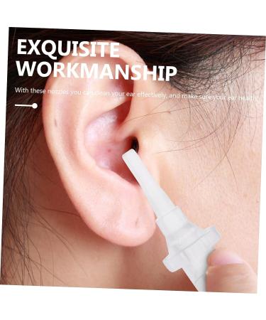30pcs Disposable Ear Washer Nozzle Cleaning Tool - White PP Tips - 2.8x1.1x1.1cm - Buy Online on GoSupps.com
