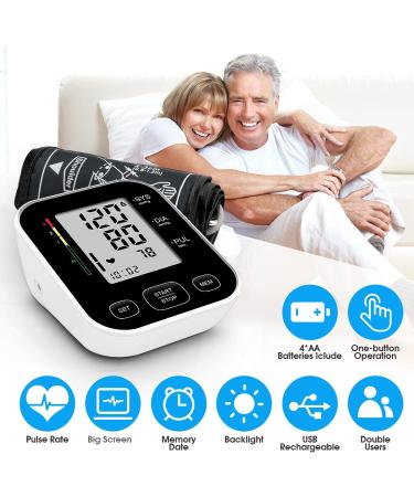CARMAS Blood Pressure Monitor Upper Arm with Large Cuff - Large LCD Display, Automatic Machine, 240 Memory Sets (Black) - Buy Online on GoSupps.com