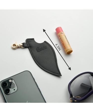 Beautyflier Clip-on Chapstick Sleeves Soft Leather Keychain Lipstick Holder Chapstick Pouch Lip Balm Holder Travel Accessories - Buy Online on GoSupps.com