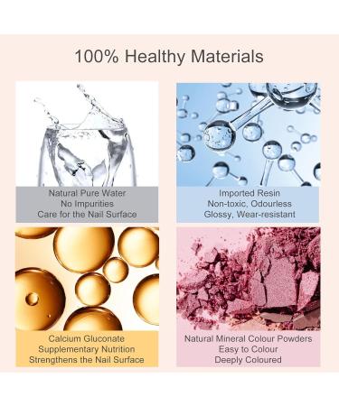 Nail Polish Set - Quick Dry Nail Polish - Pink Nail Polish with Glitter Flower - Long Lasting Chip Resistant Nail Polish for DIY Nail Art Manicure at Home - Buy Online on GoSupps.com