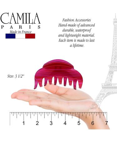 Camila Paris CP3218 Large Fushia French Hair Clip for Women - Strong Hold Styling Accessory for Thick Volume Hair - Made in France - Buy Online on GoSupps.com