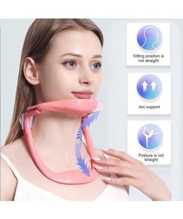 Cervical Naked Tendon Traction Device | Adjustable Neck Support for Cervical Spondylosis Relief (Pink) - Buy Online on GoSupps.com