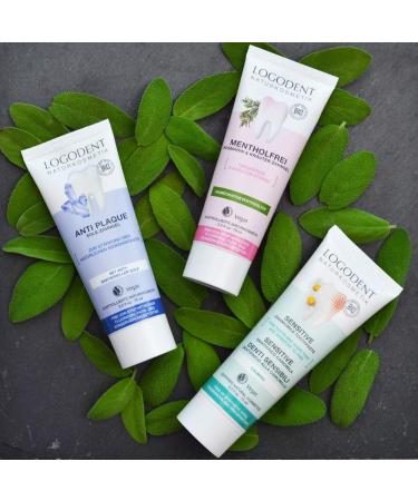 Buy LOGONA Natural Cosmetics Menthol-Free Rosemary Toothpaste - Vegan Pack of 3 (3 x 75 ml) | International Shipping Available - Buy Online on GoSupps.com