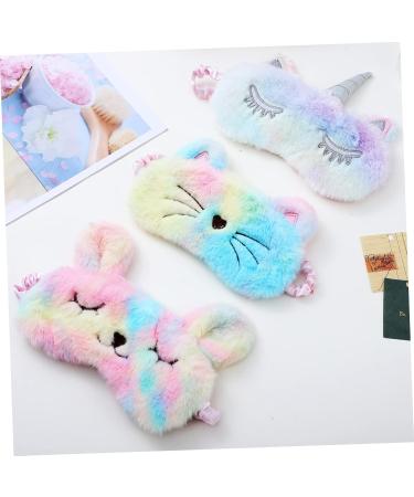 Shop Beaupretty Unicorn Sleep Masks - 6 Pcs Plush Eye Covers for Kids & Adults | Soft Multi-Function Travel Eye Masks - Buy Online on GoSupps.com