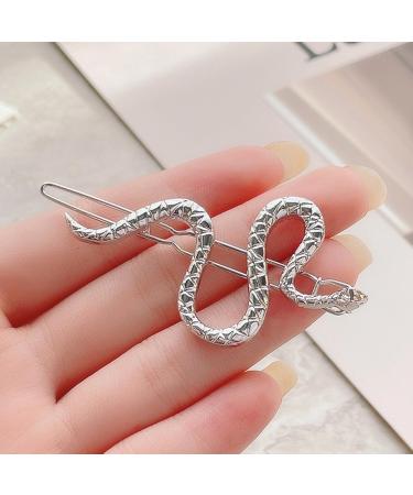 hgnxa Snake Hair Clips For Women Hair Accessories Silver den for - Buy Online on GoSupps.com