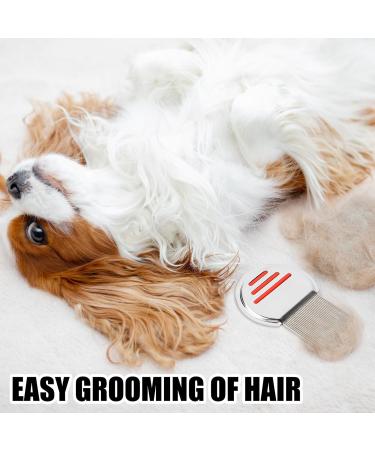 Byffoer Stainless Steel Lice Comb Set - 3 Extra Fine Tines Combs for Kids Adults & Pets | Effective Lice Removal Tool for Head Lice Infestation - Buy Online on GoSupps.com